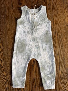 Rylee + Cru Light Blue Tie-Dye Sleeveless One-Piece